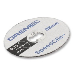 Pack de 5 disques à tronçonner pour metaux 38mm