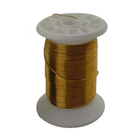 Fil carcasse D0.4 L30M laiton x2box5