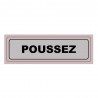 Panneau : POUSSEZ 170x50mm PVC