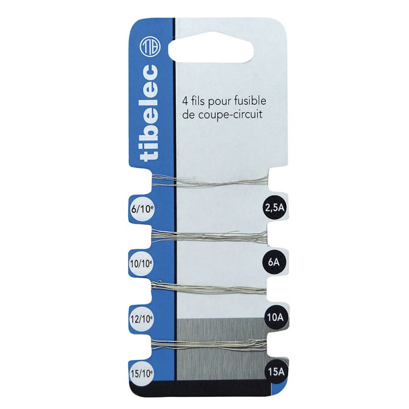 FUSIBLE 4 FILS POUR FUSIBLE DE COUPE CIRCUIT25-6-10-15A u