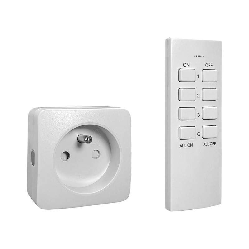 Prise variateur 2P+T+Telecom uv5