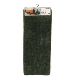 Tapis de bain double vasque 50x120cm vert foncé microfibre -  - meilleure qualité
