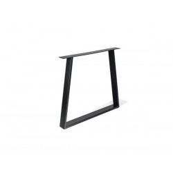 Pied de table design fixe acier époxy noir de 30 à50 cm