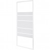 Paroi latérale en verre sérigraphié L.80cm Ep.4 Mm Blanc -  - meilleure qualité