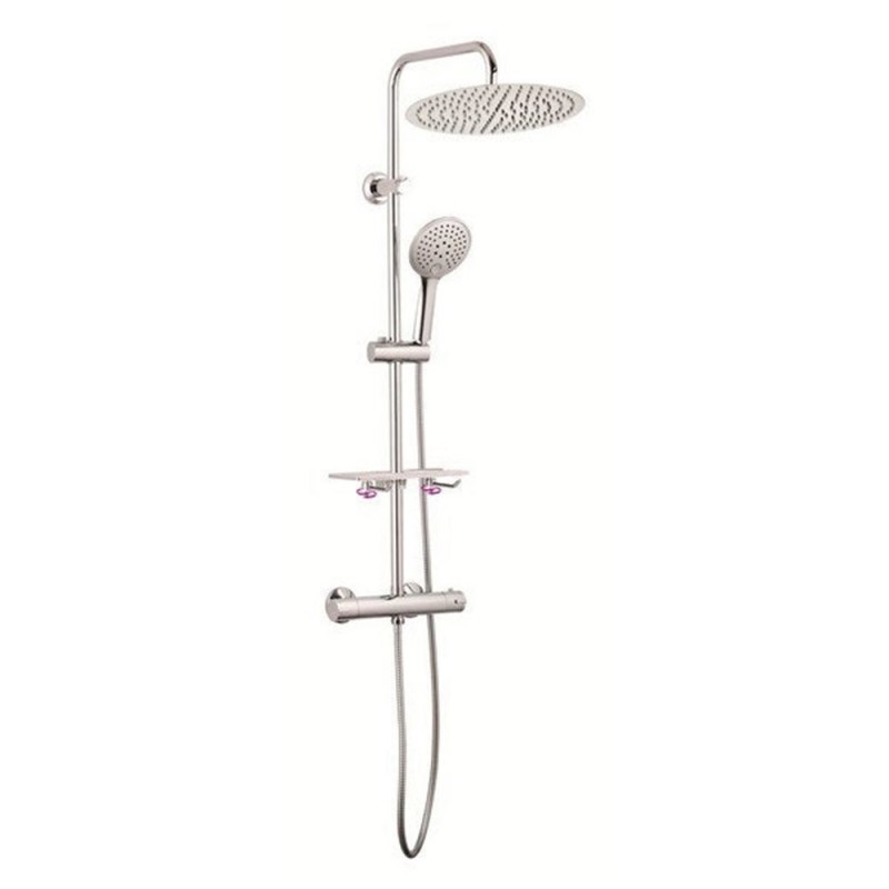Rampe de douche D30 New Orléans + Mitigeur thermo chrome MTK -  - meilleure qualité