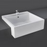 Vasque semi-encastrer NOVA blanc 46cm | Sanifer