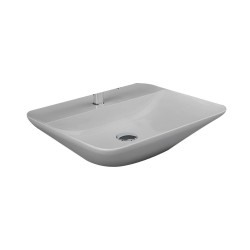 Vasque à poser pré persser variant blanc rectangle 55cm