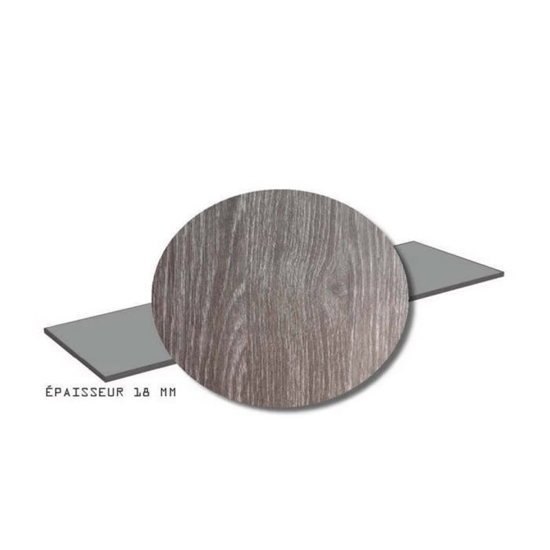 Tablette melaminé 2500x600x18mm chene gris mat