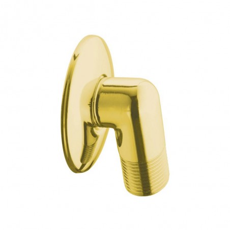 Alimentation murale avec raccord à brider murale 1-2 dore PV