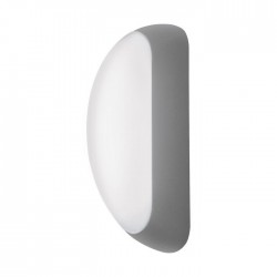 Lampe mural alu silver grey*