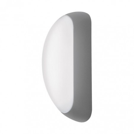 Lampe mural alu silver grey*