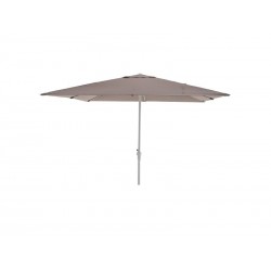 Parasol droit carré NATERIAL Aura L.285 x l.285 cm taupe