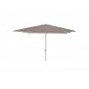 Parasol droit carré NATERIAL Aura L.285 x l.285 cm taupe