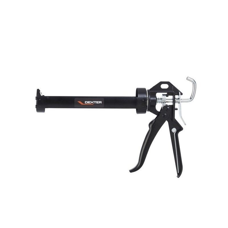 Pistolet cartouche colle/mastic - pointe perçage - acier noir - usage fréquent DEXTER -  - meilleure qualité