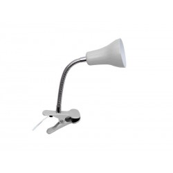 Lampe de bureau à  pince Salta GU10 métal blanc