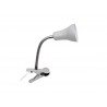 Lampe de bureau à  pince Salta GU10 métal blanc