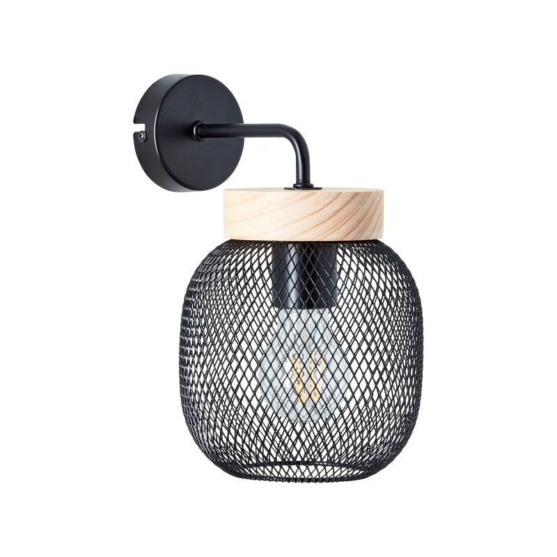 Applique métal noir brilliant Giada 1 Lumière(S)