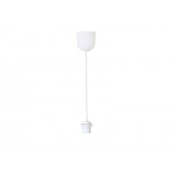 Monture 1 x E27 en plastique July diam. 9.5 cm blanc