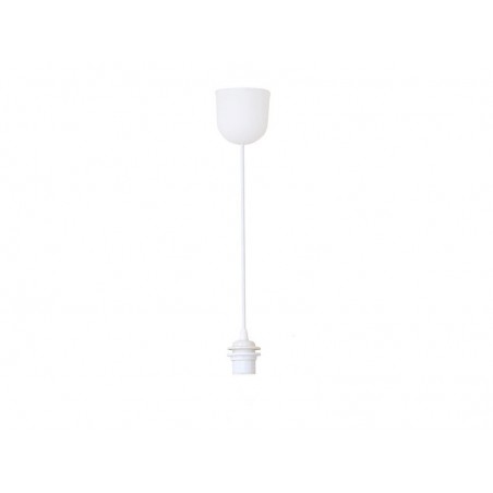 Monture 1 x E27 en plastique July diam. 9.5 cm blanc