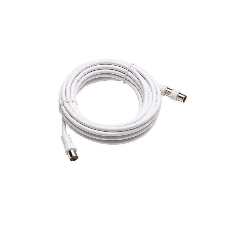 Cordon coaxial 95mm5m femelle-mâle+adaptateur mâle-mâle