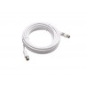 Cordon coaxial 95mm5m femelle-mâle+adaptateur mâle-mâle
