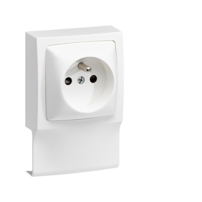 Adaptateur blanc pour moulure H. 10.2 X P.4.3 Cm