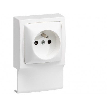 Adaptateur blanc pour moulure H. 10.2 X P.4.3 Cm