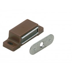 Lot de 10 loqueteaux magnétiques plastiqueL.14.5 X L.45.3 Mm