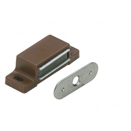 Lot de 10 loqueteaux magnétiques plastiqueL.14.5 X L.45.3 Mm