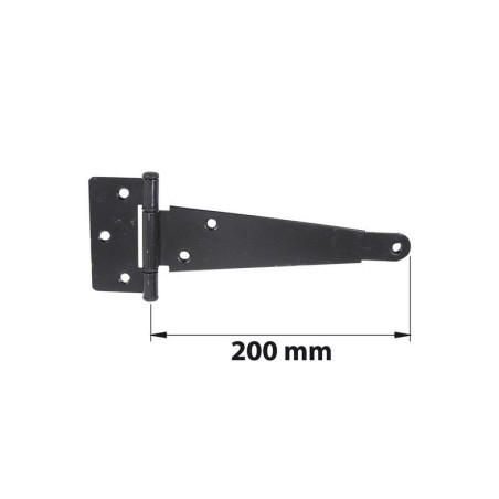 Penture Anglaise axe composite L. 200 Mm Acier Noir Mat