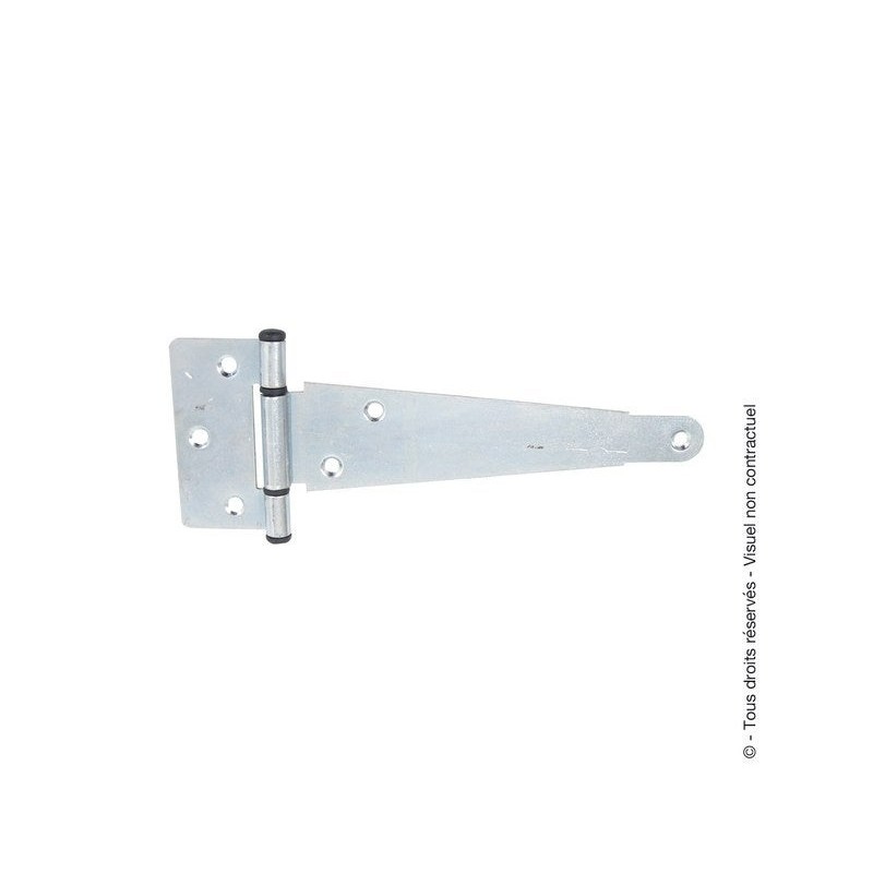 Penture Anglais L400 Axecomposit Zingblc Acier Zingué H.7 X L.44 X P.9.5 Mm