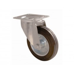 Roulette pivotante à platine Diam.160 Mm