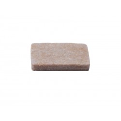 Lot de 8 patins feutre adhésif marron 23x29mm