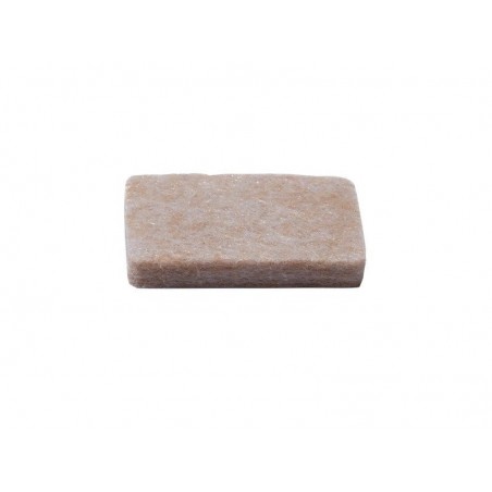 Lot de 8 patins feutre adhésif marron 23x29mm