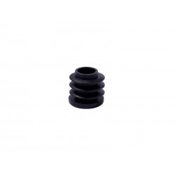 Lot de 8 embouts rentrants en pvcnoir diam.17 mm