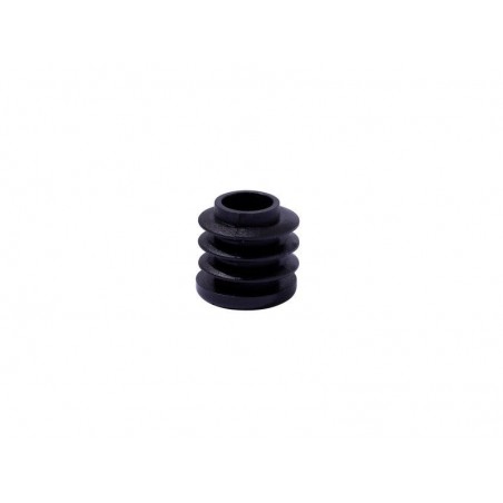 Lot de 8 embouts rentrants en pvcnoir diam.17 mm