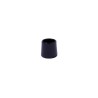 Lot de 8 embouts enveloppant plastique noir 10mm