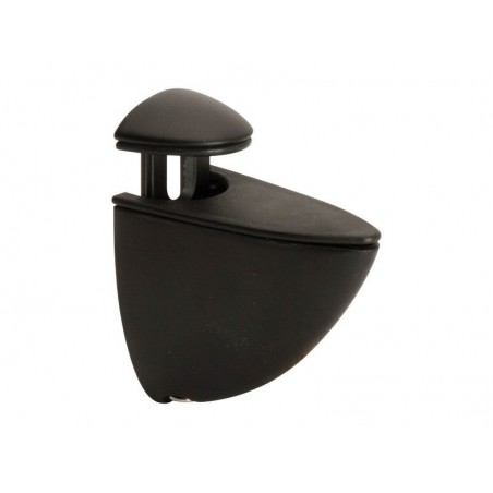 Lot de 2 clips chrome pour table en verre2-6MM NOIR