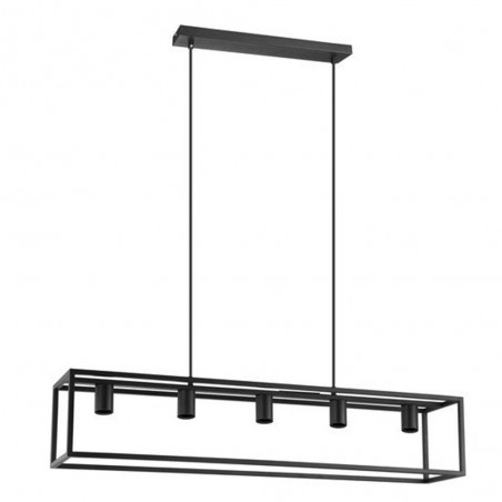 Suspension Design Métal Noir Inspire Eldrick 5 Lumière(S)