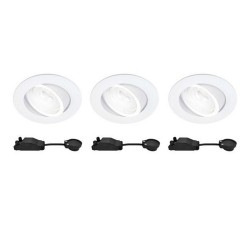 Spots encastrable led BAMA rond 4000K GU10 blanc classe A lot de 3 Inspire