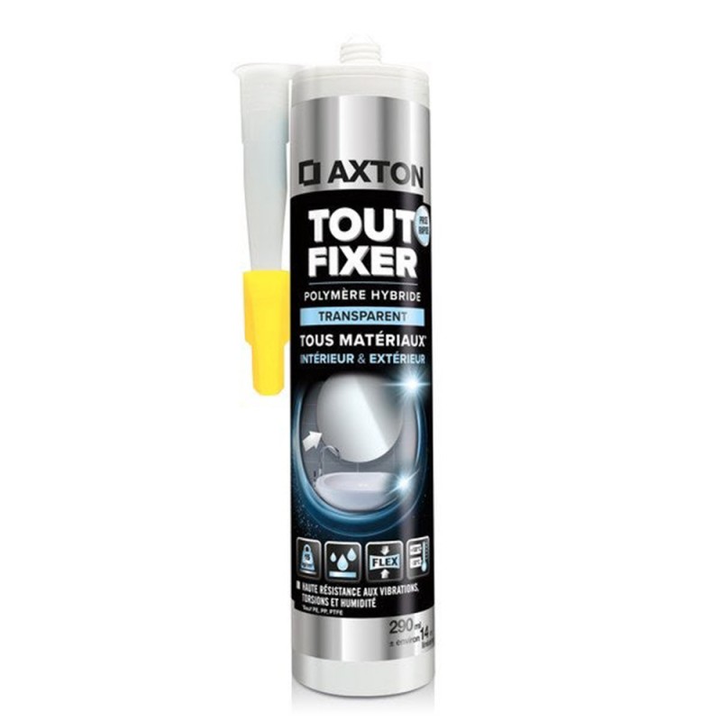Colle mastic Tout Fixer polymère Axton 290 Ml -  - meilleure qualité