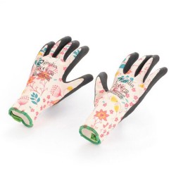 Gants fleur rose GEOLIA T6 XS