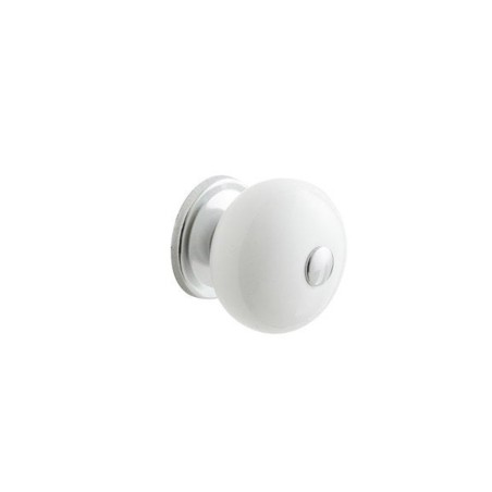 Bouton gabi porcelaine blanche