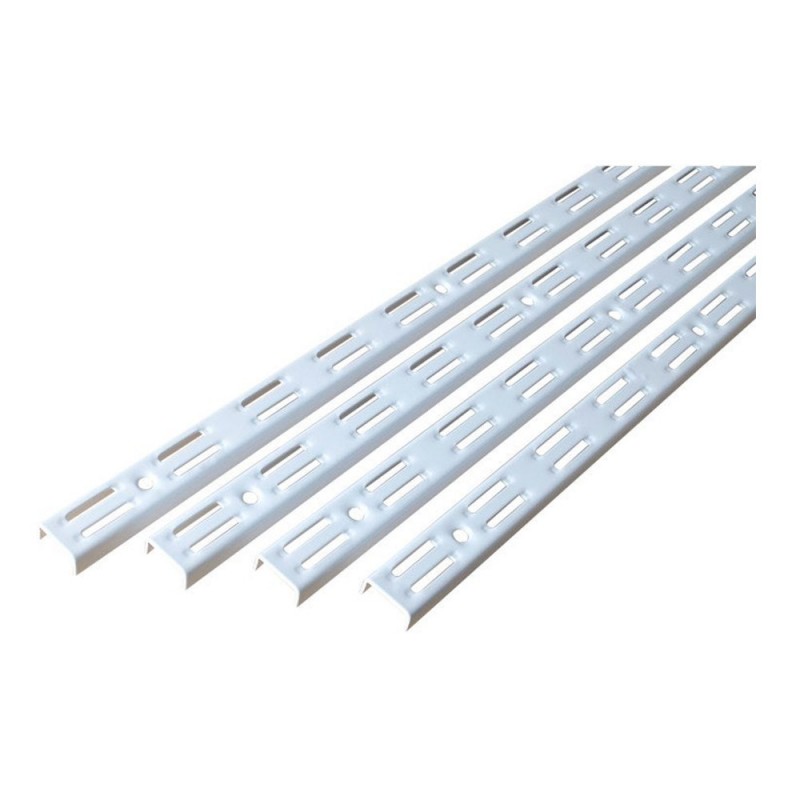 Crémaillère double E50 200CM blanc X4