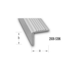 Nez de marche alu anodise incolore 20X175mm 1m