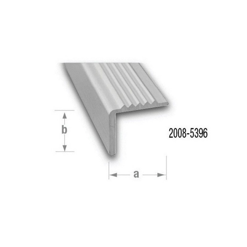 Nez de marche alu anodise incolore 20X175mm 1m