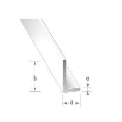 Cornière alu laqué blanc 30X20X15mm 1m