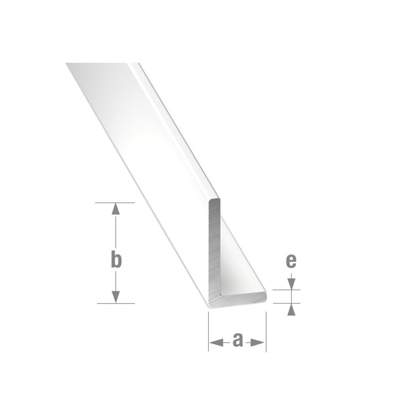 Cornière alu laqué blanc 30X20X15mm 1m