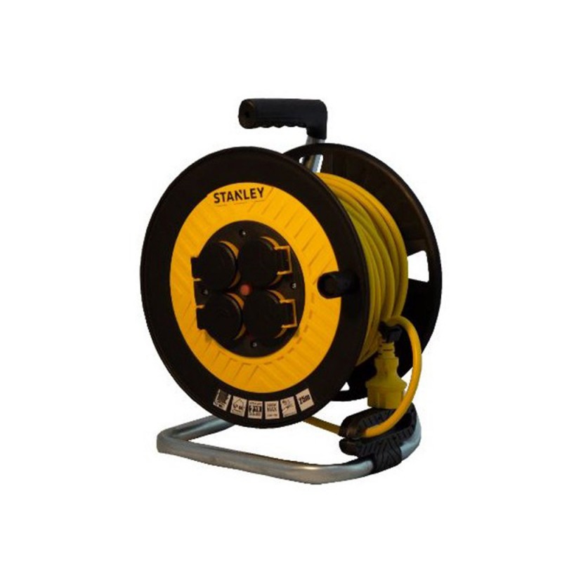 enrouleur de câble 25m IP44 STANLEY