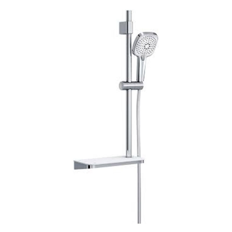 Colonne de douche 3S avec étagère acrylique L.72cm chromé